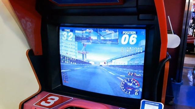 Rave Racer Racing Arcade Game Gameplay (1995) | Namco System 22 Cabinet смотреть онлайн
