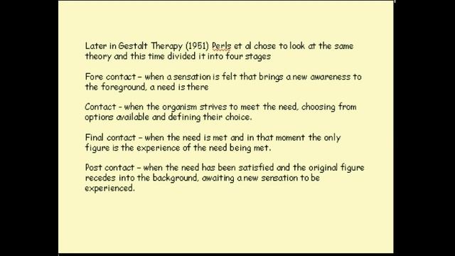 The Gestalt Cycle of Experience yt.avi смотреть онлайн