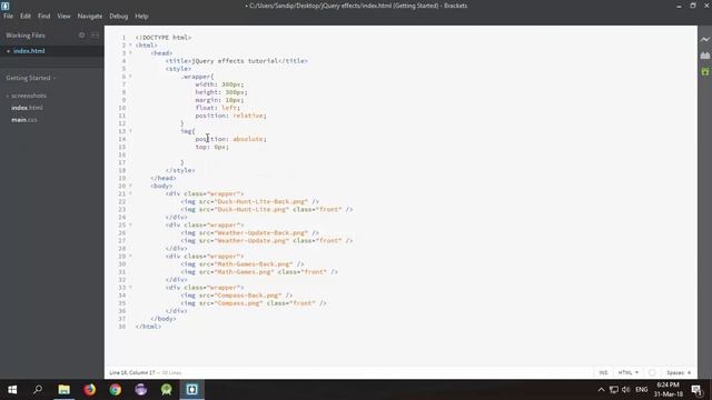 jQuery Slide, Fade an Image on Hover - jQuery Tutorial смотреть онлайн