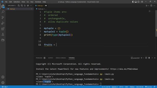 Python Tutorial for Beginners #15 - Python tuples introduction смотреть онлайн