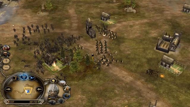 King (Изенгард) vs Fortress (Рохан) Rotwk Ennorath mod смотреть онлайн