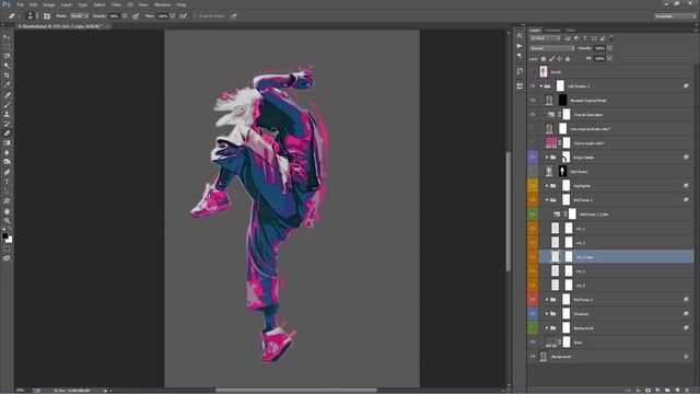 Cell Shader 2 Photoshop Effect Tutorial | Automatically create digital art смотреть онлайн