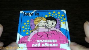 #Love_is #пазл сюрприз.Всё сложится.Ответ внутри. "#ORIGAMI" #14_февраля День всех #влюбленных.