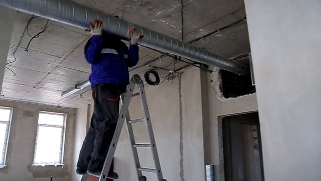 Как это происходит - Монтаж вентиляционной системы смотреть онлайн