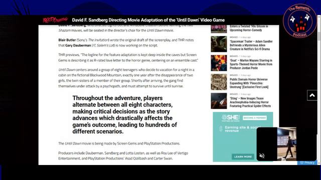 HORRORific News David F Sandberg Directing Movie Adaptation of the ‘Until Dawn’ Video Game смотреть онлайн