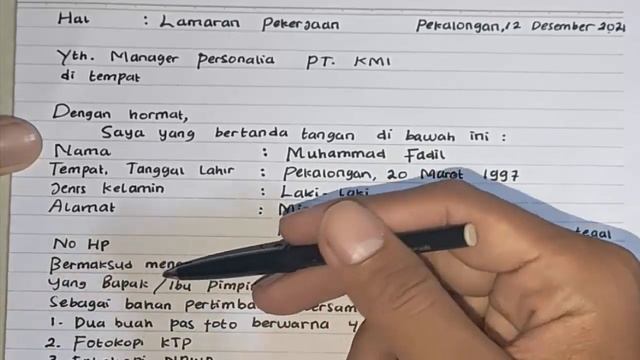 Cara Membuat Surat Lamaran Kerja (cara menulis surat lamaran kerja) смотреть онлайн