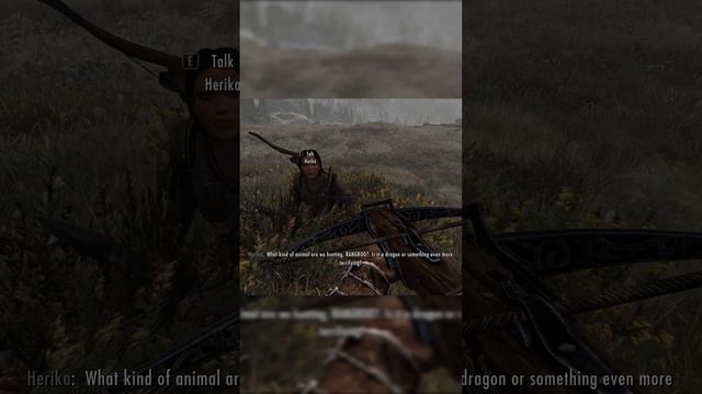 Herika (ChatGPT Skyrim Companion) hunts dangerous game смотреть онлайн