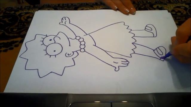 Как рисовать "Лизу Симпсон" смотреть онлайн