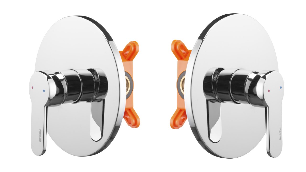 Распаковка встраиваемого смесителя на 1 выход в монтажном боксе Swedbe Platta 5523 смотреть онлайн