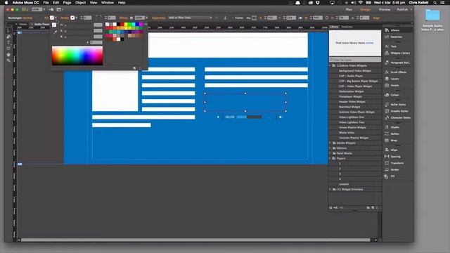Adobe Muse Custom Audio Player widget смотреть онлайн