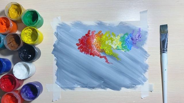 Простой рисунок гуашью. Рисуем дерево. Урок рисования смотреть онлайн