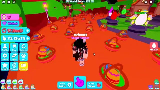 HOW TO GET ALL 10 EGG HUNT EGGS, ??? BADGE & EASTER BASKET 2023 PET IN REBIRTH CHAMPIONS X | ROBLOX смотреть онлайн