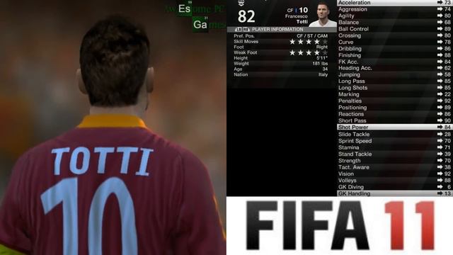 Totti from FIFA 04 to 16 (Face Rotation and Stats) смотреть онлайн