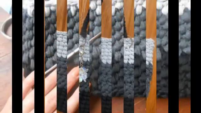 СУМОЧКИ ВЯЗАННЫЕ КРЮЧКОМ ИЗ ТРИКОТАЖА .:) смотреть онлайн