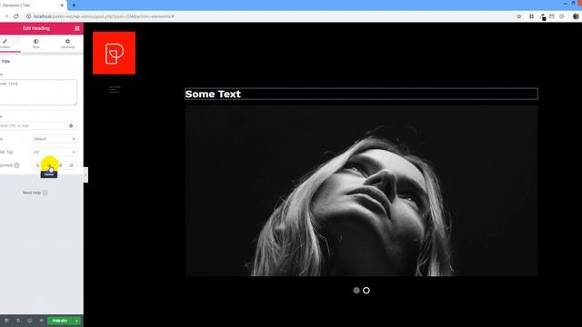 Text over the image slider with Elementor смотреть онлайн