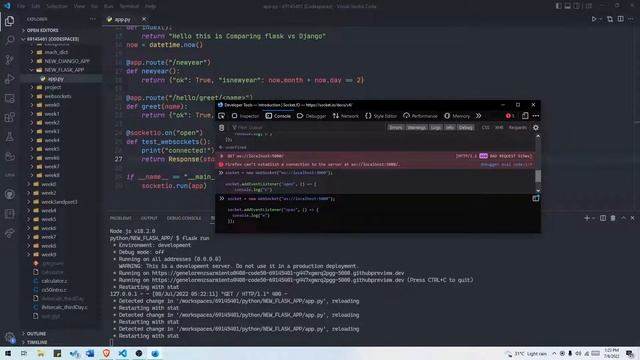 Websocket in Python testing смотреть онлайн