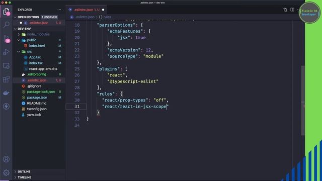 PROJETO REACT COM ESLINT, PRETTIER E EDITORCONFIG NO VISUAL STUDIO CODE | VSCODE | DEV ENVIRONMENT смотреть онлайн