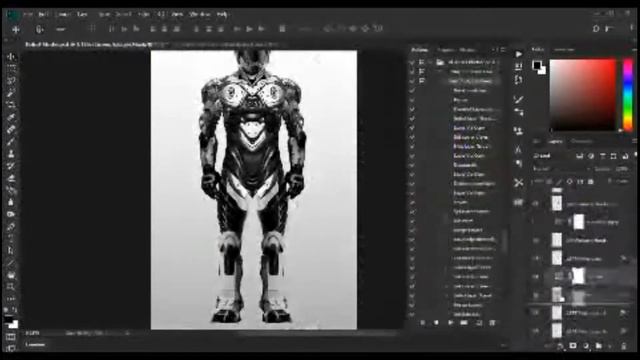 Design a 3D Robot from 2D Elements in Photoshop Tutorial EP 2 смотреть онлайн