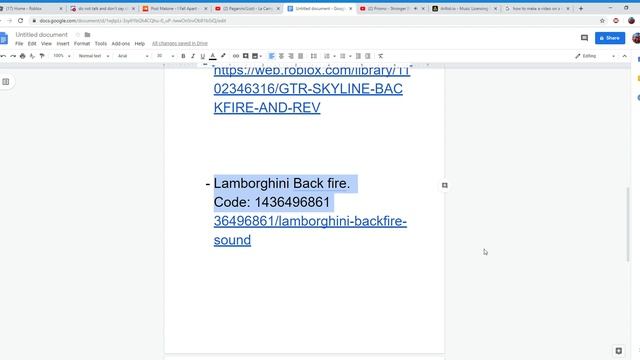 ID Codes for car sounds. (Roblox) смотреть онлайн