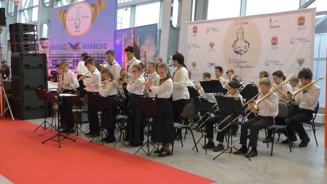 Сводный детский духовой оркестр Балтийская палитра группа А категория 1 А Гилев Увертюра Ба смотреть онлайн