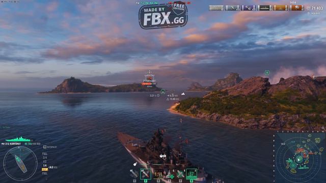 World of Warships -Highest Rank Gold League -Grosser Kurfürst-Clan NSNS/Ranked Batal / смотреть онлайн
