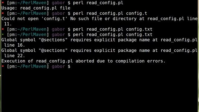 Beginner Perl Maven tutorial: 13.8 - Processing config file смотреть онлайн
