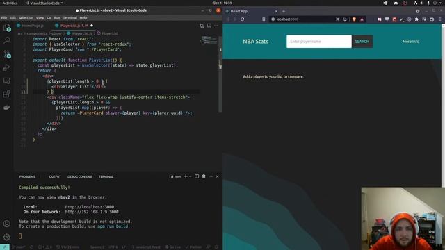 Pt. ReactJS - ChartJs - NBA Stats showcase - Balldontlie API смотреть онлайн