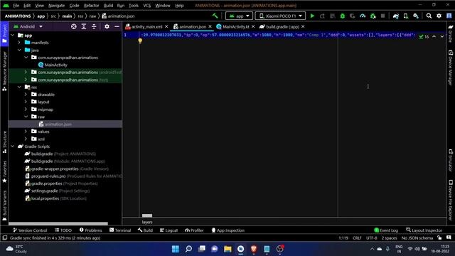 Lottie Animation android studio | Lottiefiles Android || Android Development tutorial || hindi смотреть онлайн