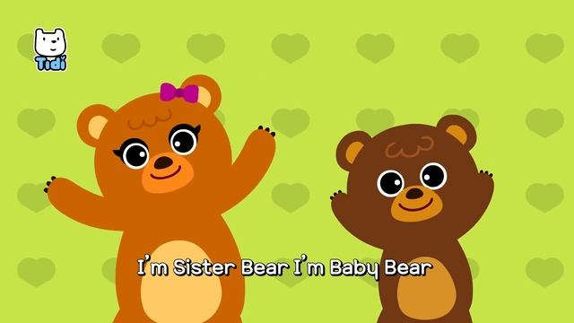 [ES, PT Sub] Four Bears ♪ | We Are Bear Family! | Nursery Rhymes | Animal Songs★TidiKids