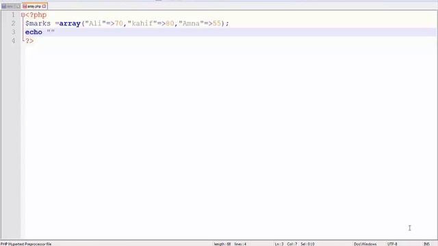 How to write Associative array|| Associative array in php ||Urdu\Hindi смотреть онлайн