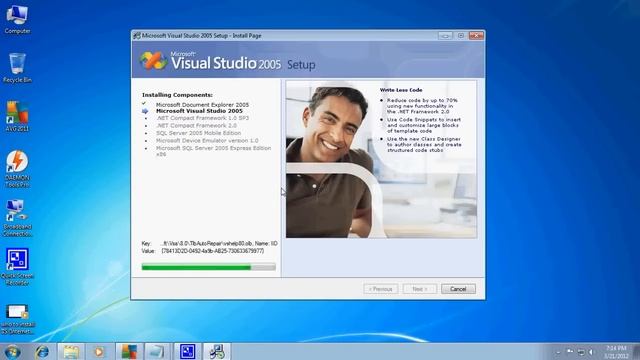 How to Install Microsoft Visual Studio 2005 c# смотреть онлайн