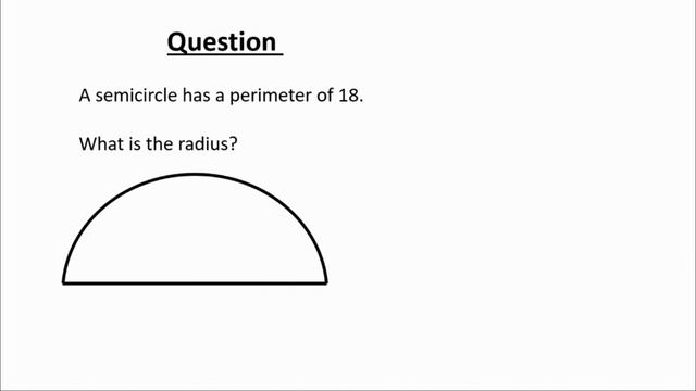 How To Find The Radius Of A Semicircle From The Perimeter