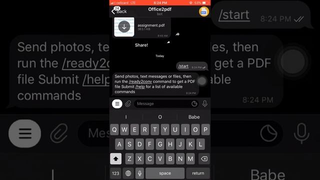 How to convert PDF file by Telegram ? | របៀបបំលែងជា pdf file ដោយប្រើតេលេក្រាម смотреть онлайн
