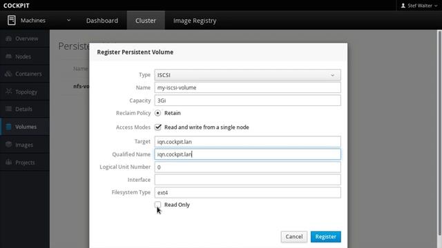 iSCSI Volumes in Cockpit Kubernetes Dashboard смотреть онлайн