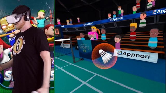 All In One Sports VR Oculus Quest 2 Gameplay. PvP Multiplayer Sports App Lab Game Like Wii Sports! смотреть онлайн
