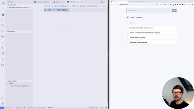 Managing PostgreSQL from VS Code using SQLTools • Full-Stack TypeScript with Kretes • E12 смотреть онлайн