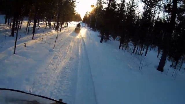 BRP SKANDIC SWT 600 E-TEC.На Вулкан за плотвой и окунем на снегоходах