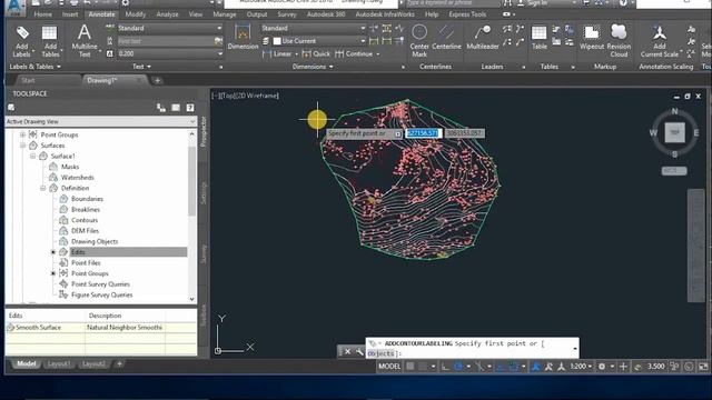AUTOCAD CIVIL 3D | HOW TO ANNOTATE / LABEL CONTOUR SURFACE смотреть онлайн