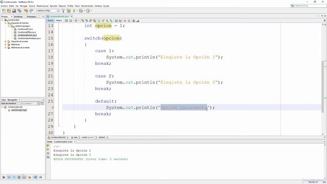 El Condicional switch en Java смотреть онлайн