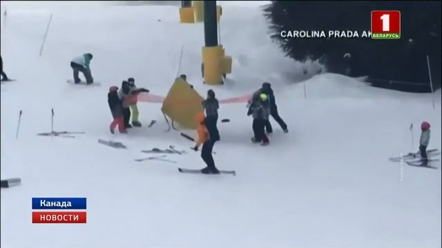 Невероятное спасение мальчика попало на камеру очевидцев в Канаде смотреть онлайн