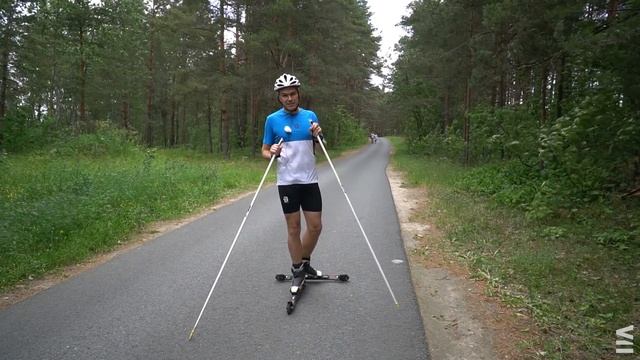 Как тормозить на лыжероллерах?