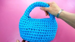 Мастер класс сумка крючком из трикотажной пряжи