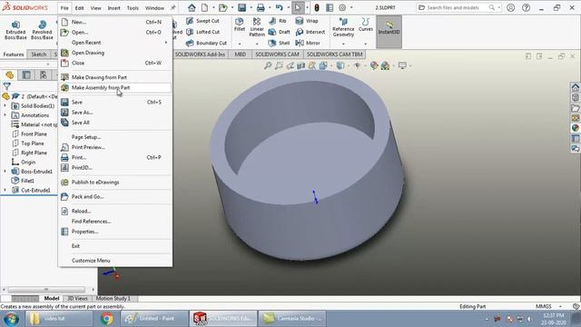 Intro to the 3 Modules of SolidWorks смотреть онлайн