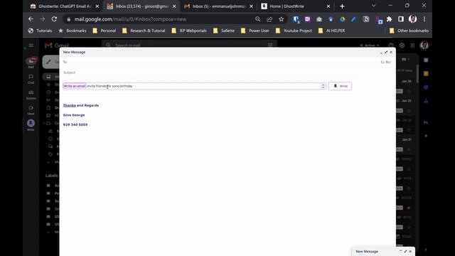 ChatGPT Tutorial - AI assisted email drafting and response in Gmail смотреть онлайн