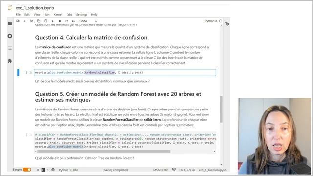 Exercice corrigé - Decision Tree et Random Forest avec scikit-learn en Python | Cycle avancé IA #4 смотреть онлайн