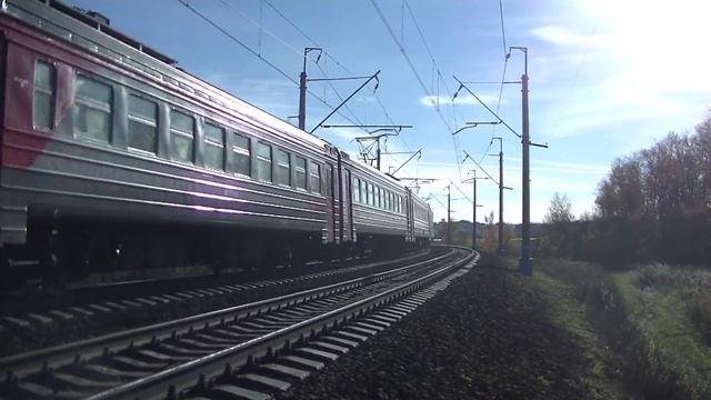 Электропоезд ЭР2Т-7157 перегон Крёкшино - Толстопальцево смотреть онлайн