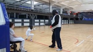 Фехтование. Урок по фехтованию, шпага.