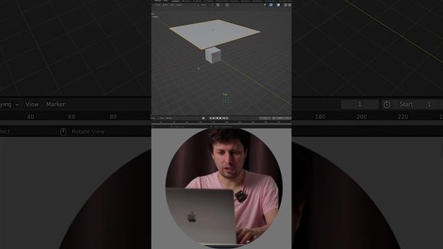 Падающая ткань в блендер за 1 минуту. Быстрые уроки в блендер. смотреть онлайн