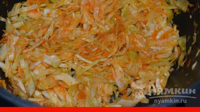 Kulebyaka with cabbage from puff pastry смотреть онлайн