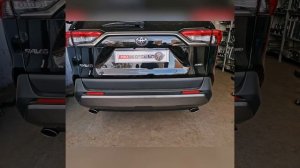 Установка насадок глушителя на Toyota RAV4 2020